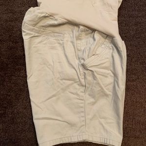 MATERNITY Khaki Bermuda Shorts